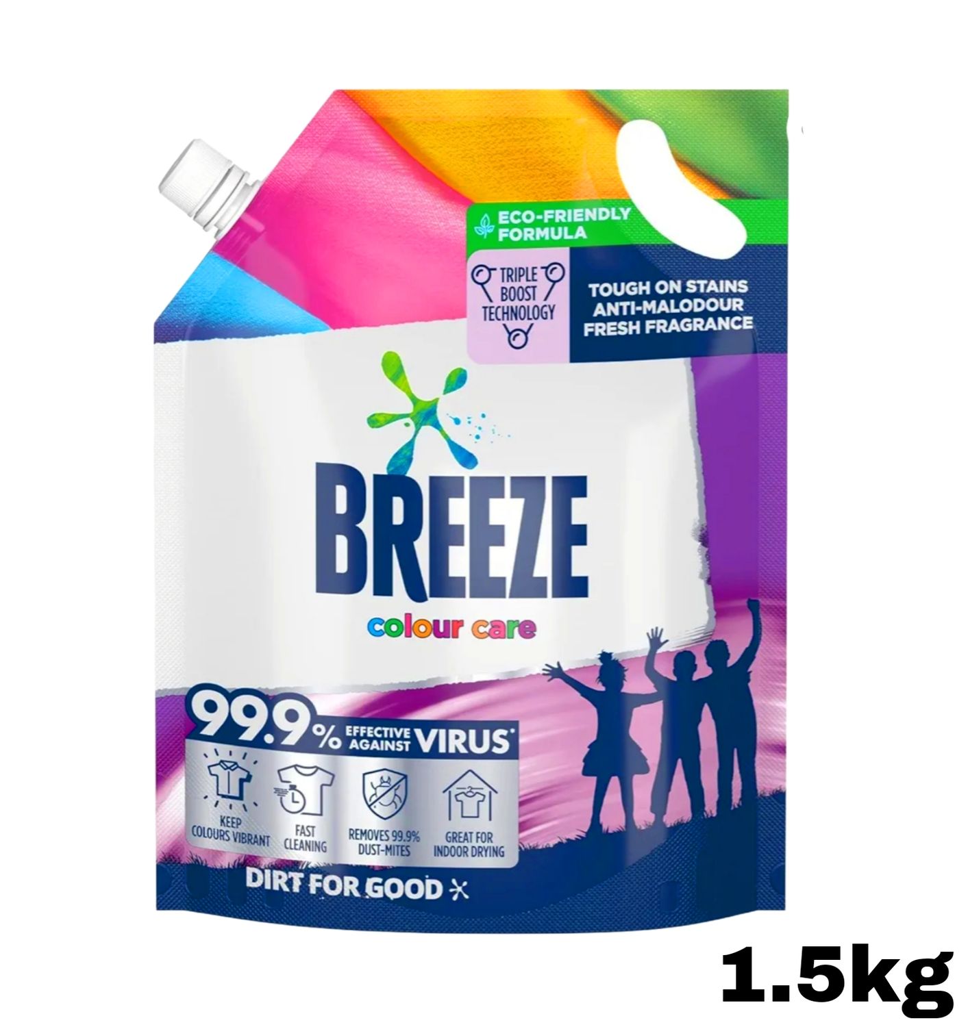 Breeze Liquid Detergent Refill - Colour Care 1.5kg