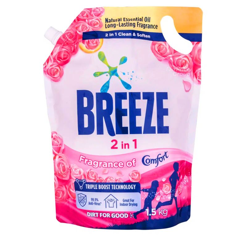 Breeze Liquid Detergent Refill - Fragrance of Comfort 1.5kg