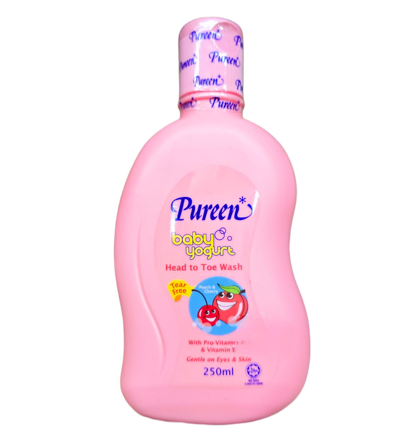 Pureen Kids Yogurt Head to toe Wash Peach &amp; Cherry 250mL