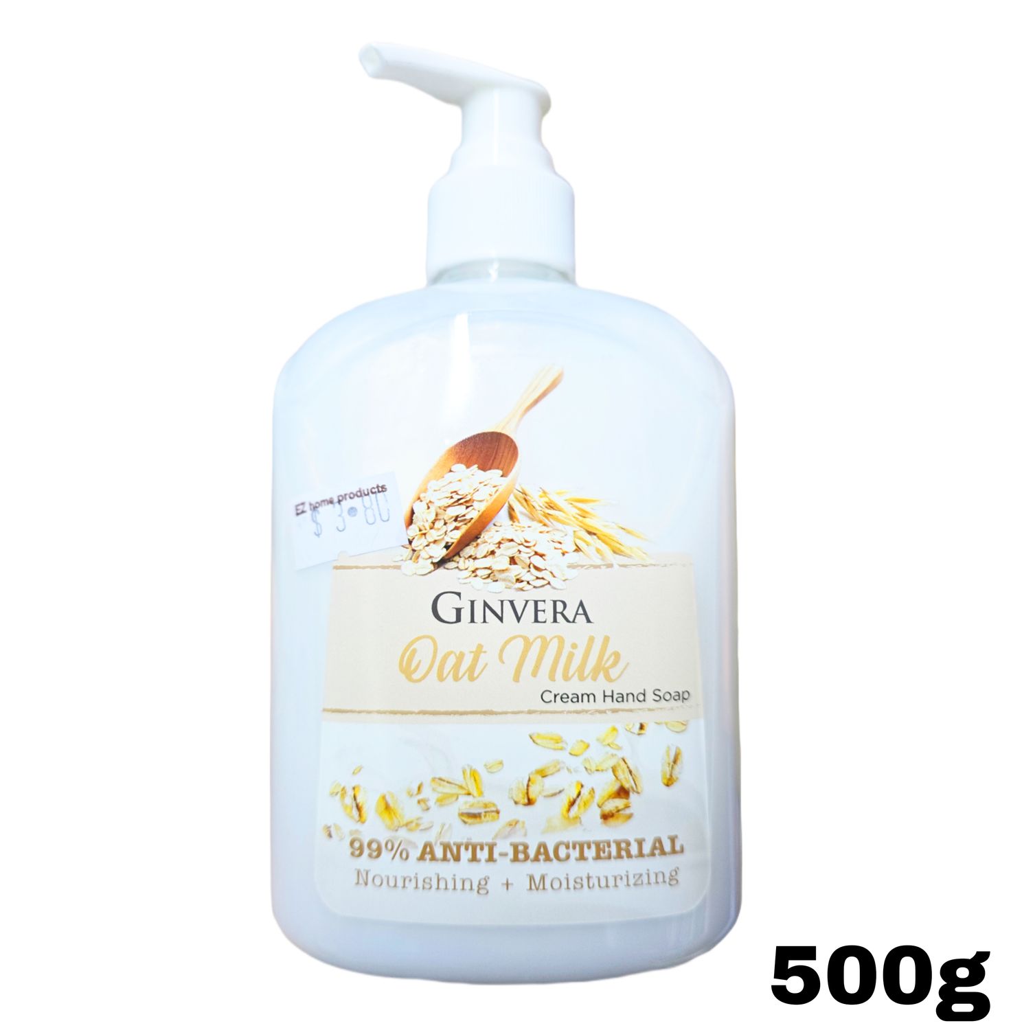Ginvera Cream Hand Soap - Oat Milk 500g