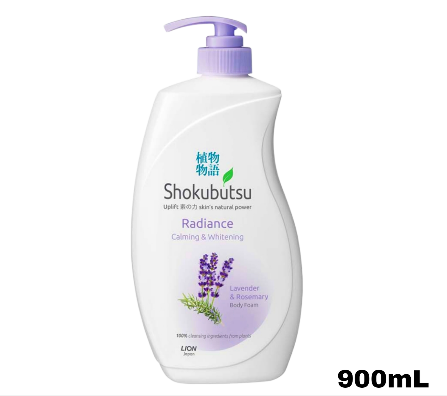 Shokubutsu Radiance Body Foam - Radiance Calming &amp; Whitening 900mL