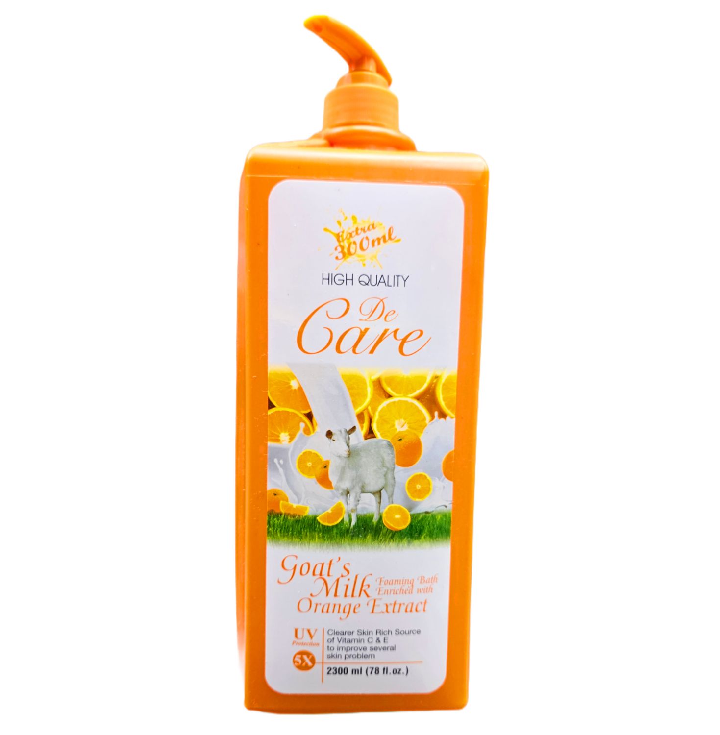 Decare Foaming Bath Goats Milk - Orange Extract 2300mL