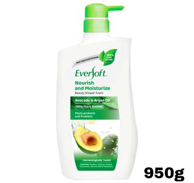 Eversoft Shower Foam Nourish And Moisturize - Avocado &amp; Argan Oil 950g