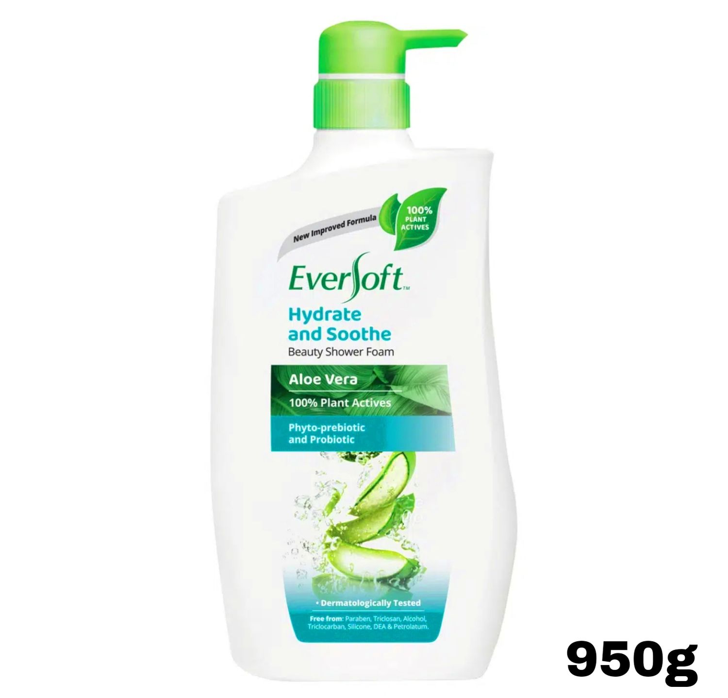 Eversoft Hydrate And Soothe Shower Foam - Aloe Vera 950g