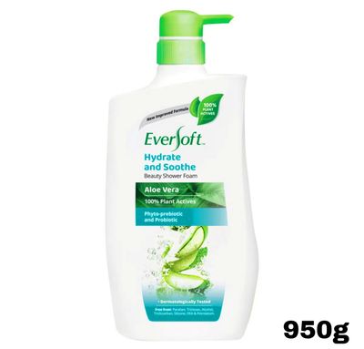 Eversoft Hydrate And Soothe Shower Foam - Aloe Vera 950g