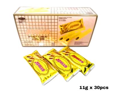 APOLLO Chocolate Wafer Stick 11g x 30pcs Inside