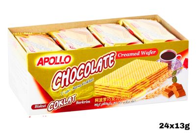 Apollo Chocolate Cream wafer 13g x 24pcs inside