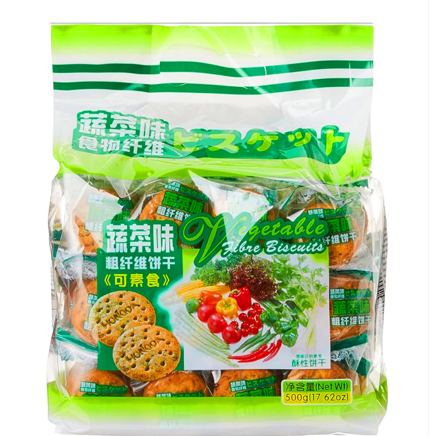 Hongda Vegetablea Fibre Biscuit 500g
