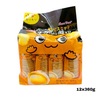 Share Treat Cheese Flavor Crackers 360g x 12pcs Inside