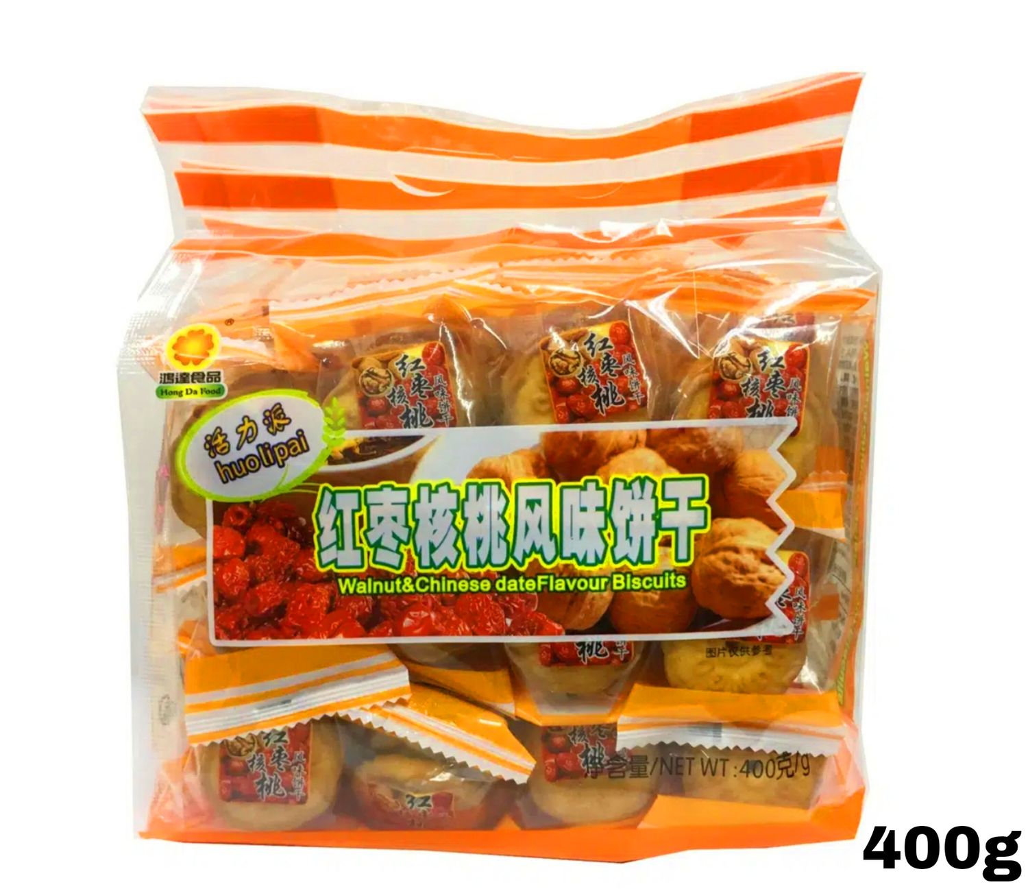 Hong Da Walnut &amp; Date Biscuit 400g
