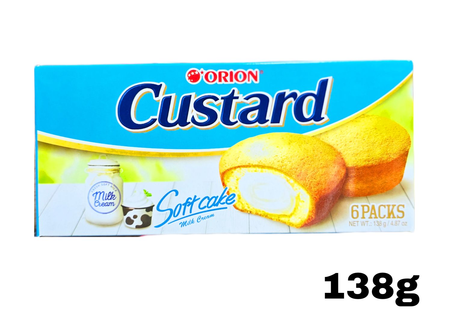 Orion Custard SoftCake Milk Cream 138g