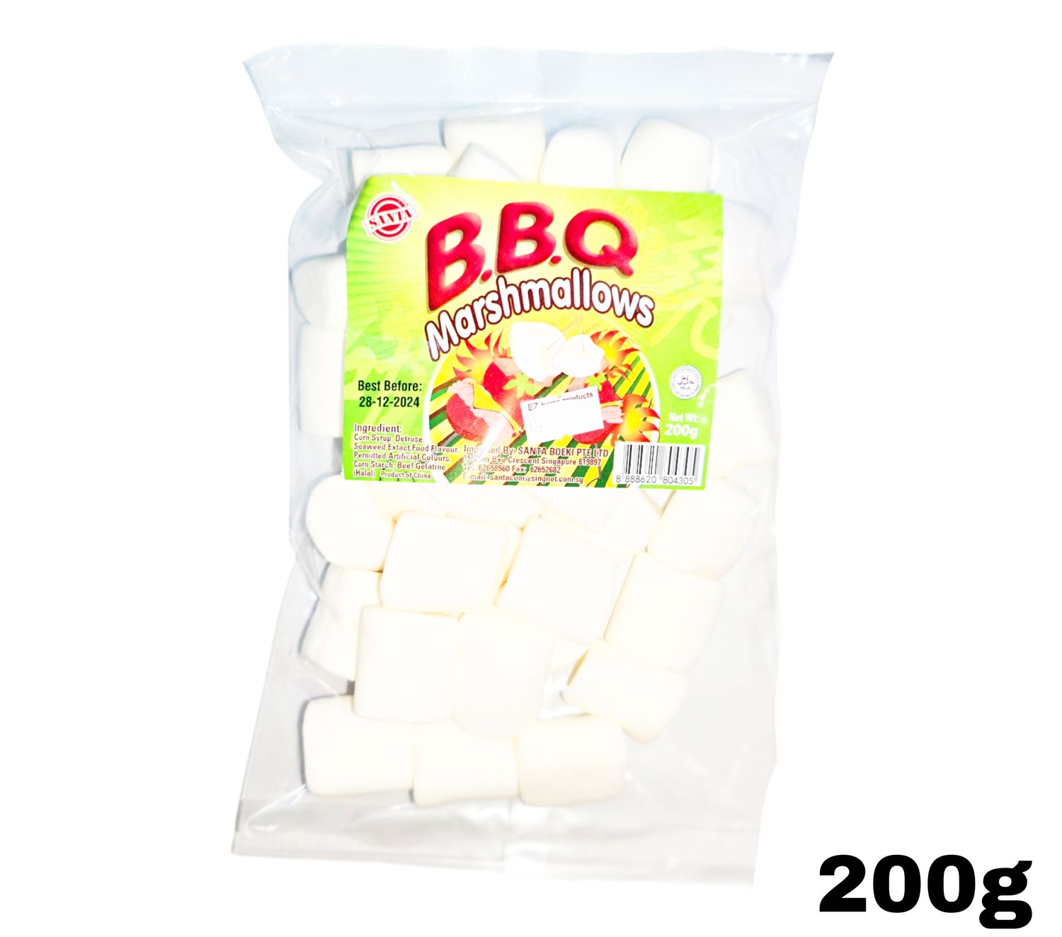 Santa BBQ Marshmallows 200g