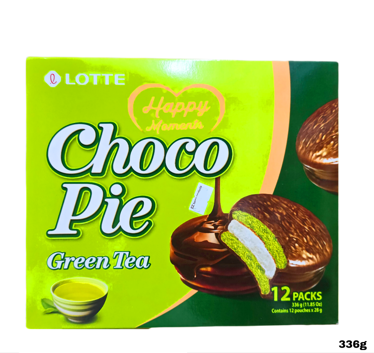 Lotte Choco Pie Green Tea 336g