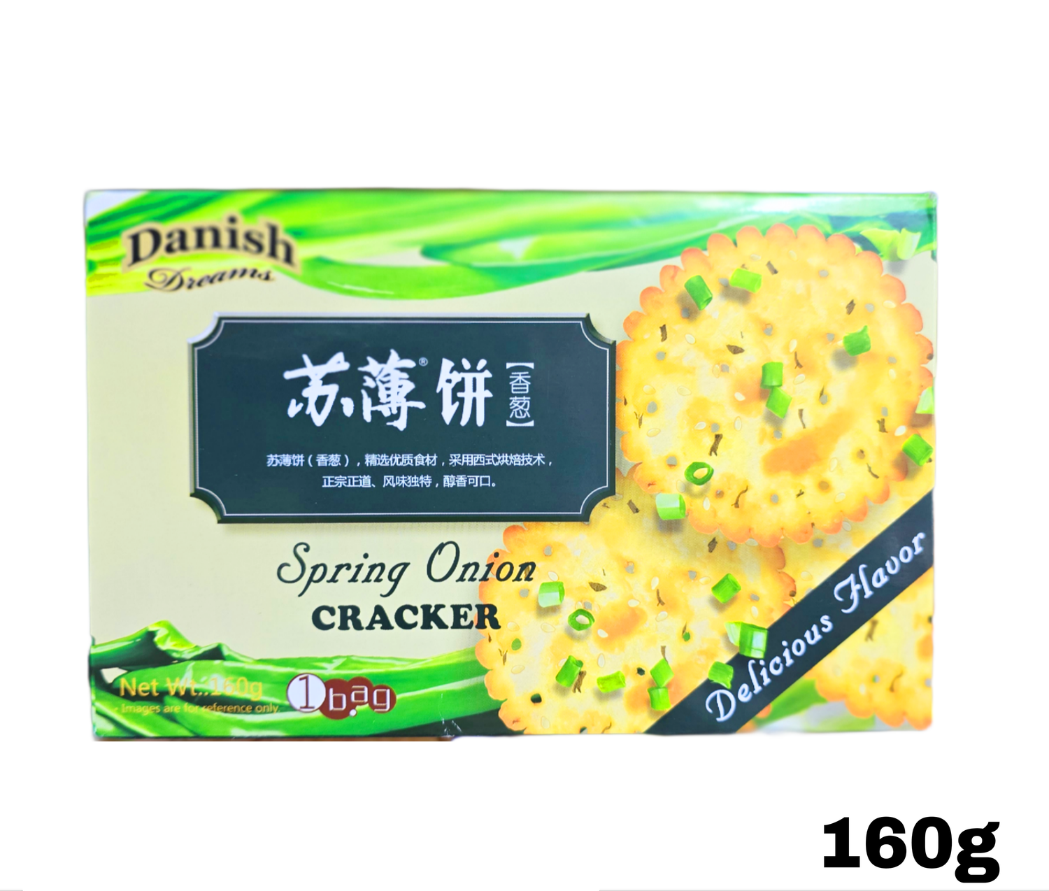 Danish dreams spring onion crackers 160g