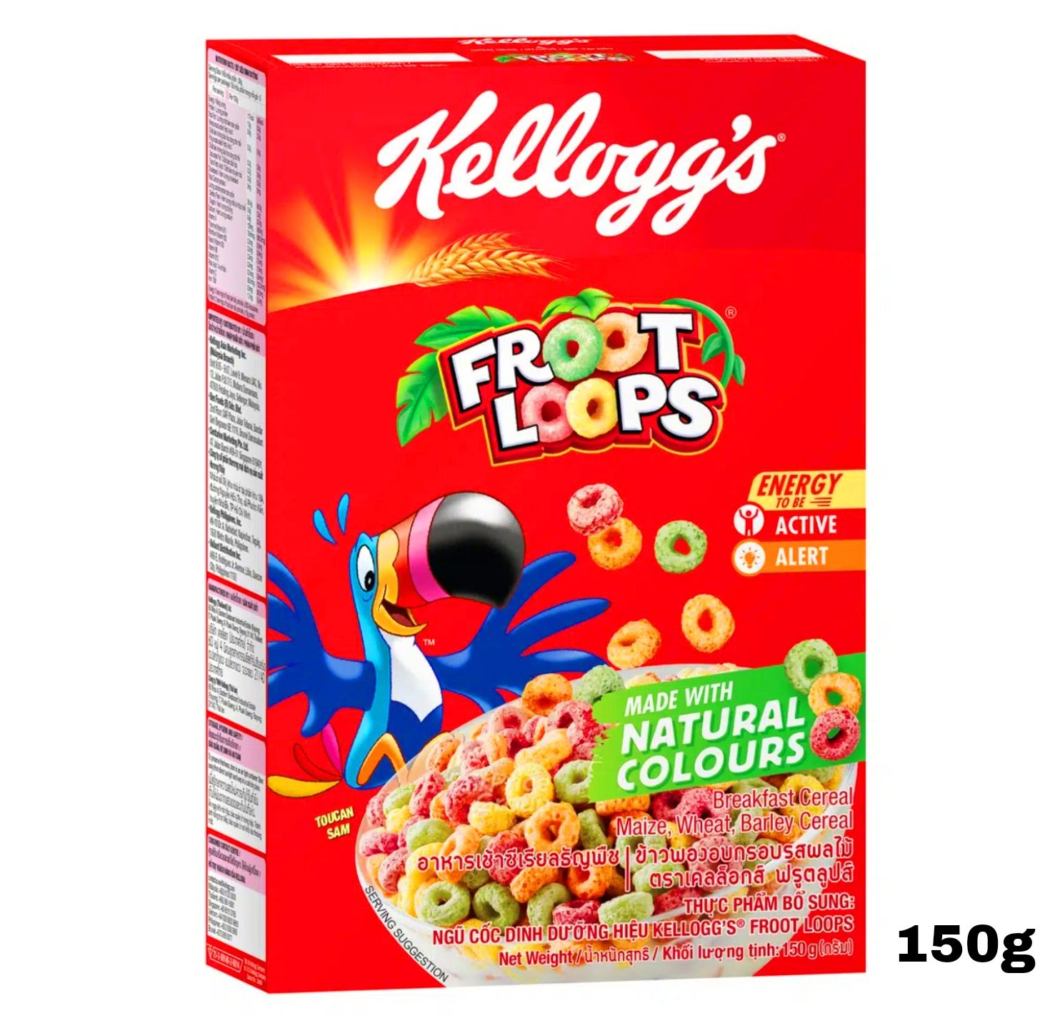 Kelloggs Froot Loops Made With Natural Colours 150g