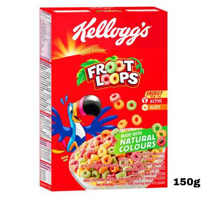 Kelloggs Froot Loops Made With Natural Colours 150g