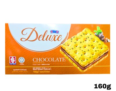 Kerk Deluxe chocolate Sandwich Biscuits 160g