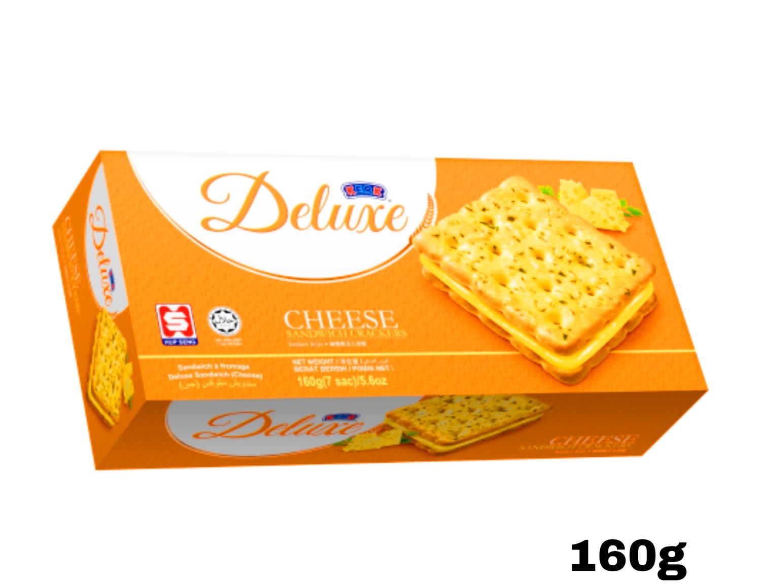 Kerk Deluxe Cheese Sandwich Crackers 168g