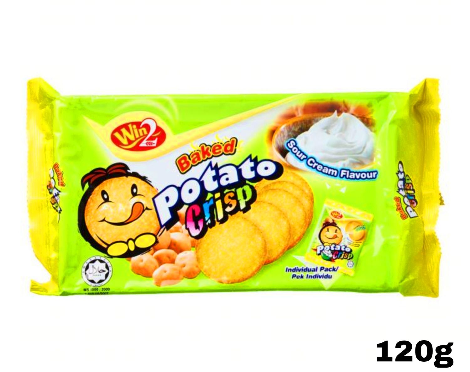 Win2 Baked Potato Crisp - Sour Cream Flavour 120g