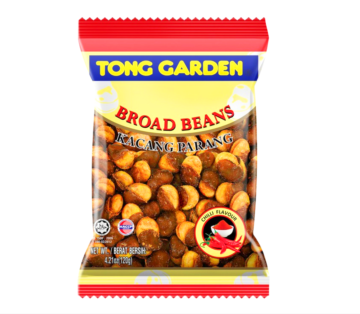 Tong Garden Broad beans Chilli Flavor 120g