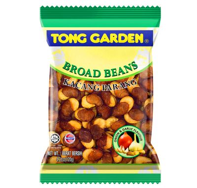 Tong Garden Broad Beans Onion &amp; Garlic Flavour  120g