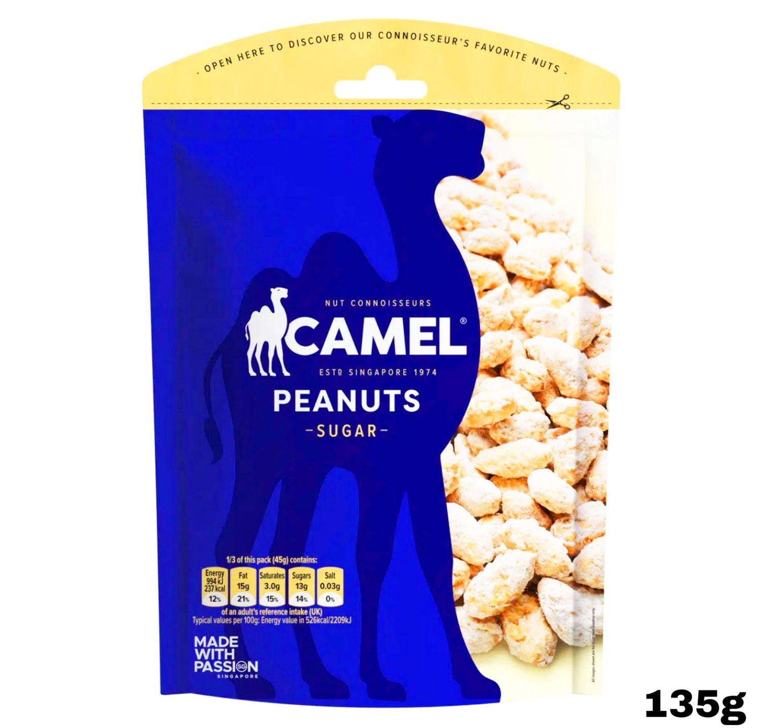 Camel Peanuts Sugar 135g