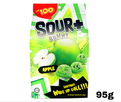 LOT 100 Sour Plus Gummy Apple 95g