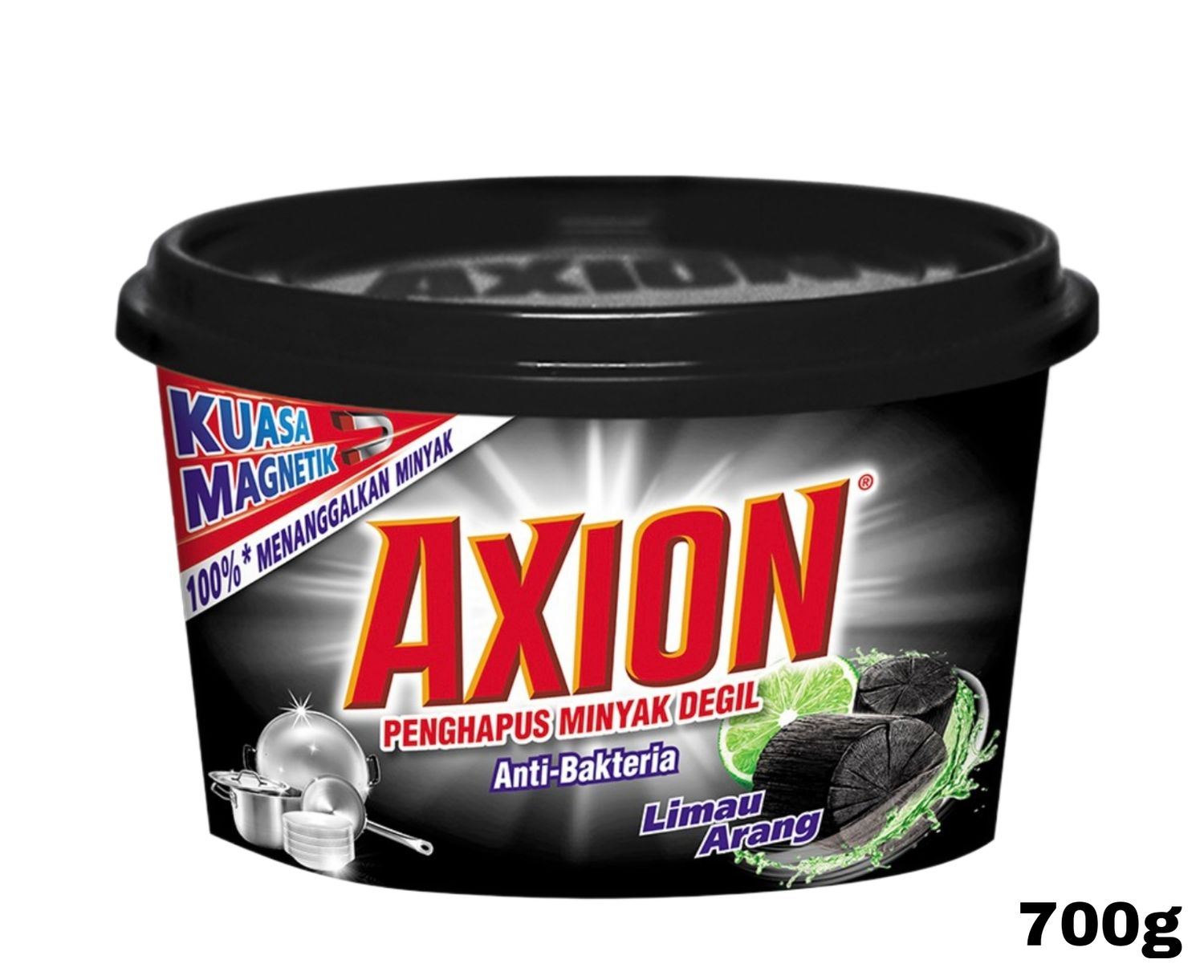Axion Dishwash Paste Lime Charcoal 700g