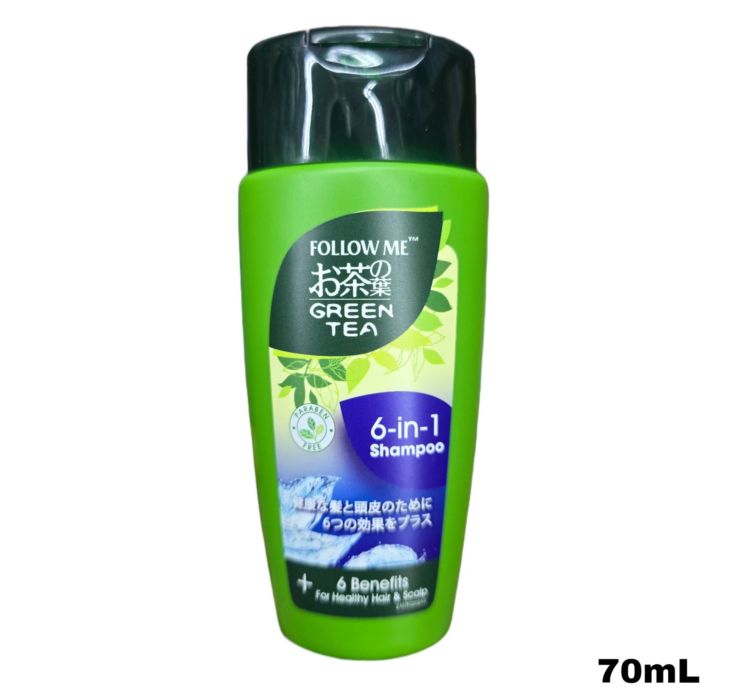 FOLLOW ME GREEN TEA SCALP CARE 6 in 1 SHAMPOO 70mL