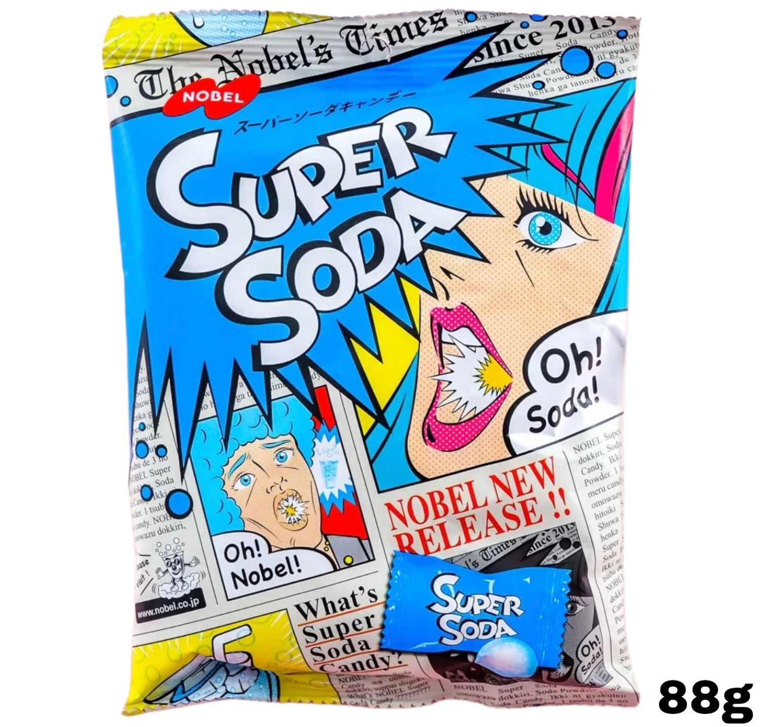 Nobel Super, Soda Candy, 88g