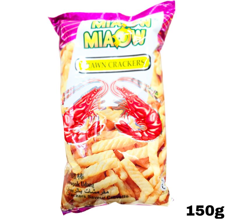 Miaow Miaow Prawn Cracker Snacks 150g