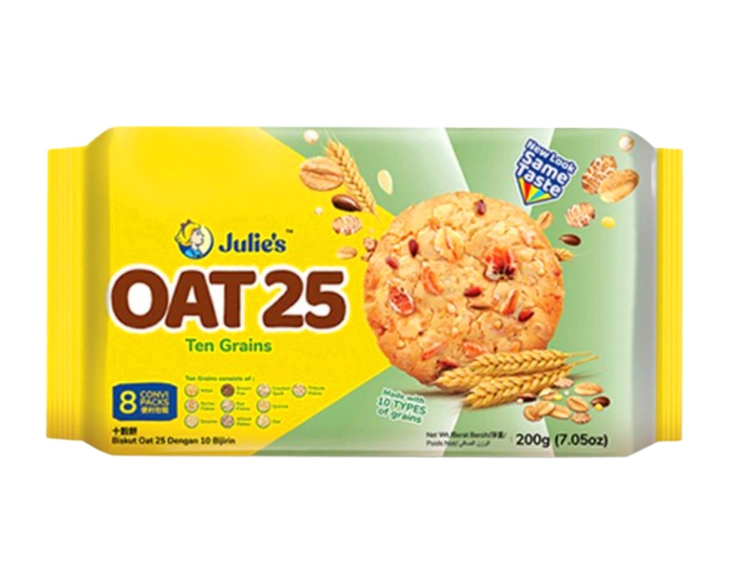 Julie&#39;s Oat 25 Ten Grains Biscuits 200g