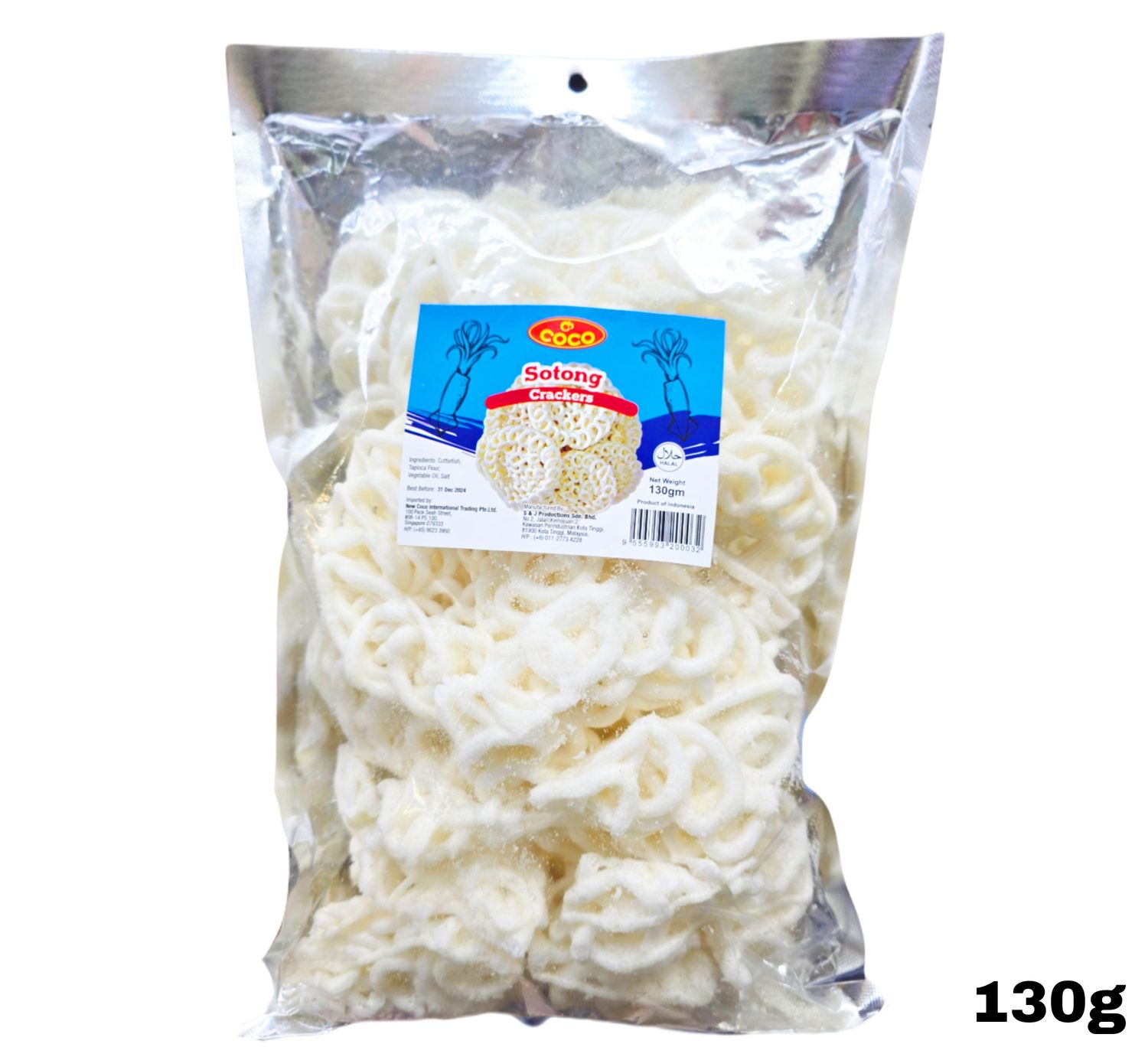 Coco Sotong Crackers 130g