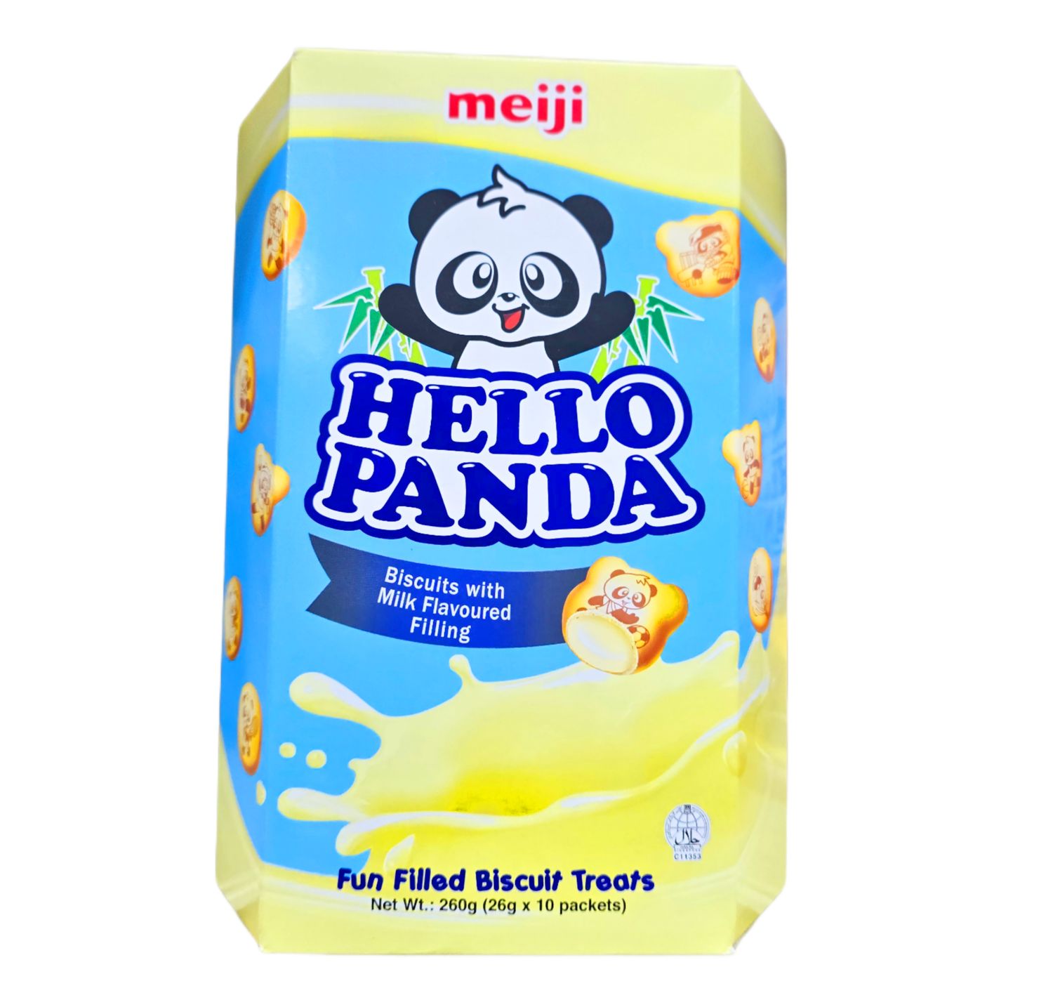 Meiji Hello Panda Biscuit With Milk Filling flavor 260g