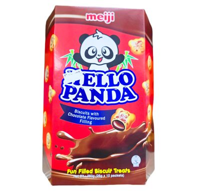 Meiji Hello Panda Biscuit With Chocolate Flavoured 260g