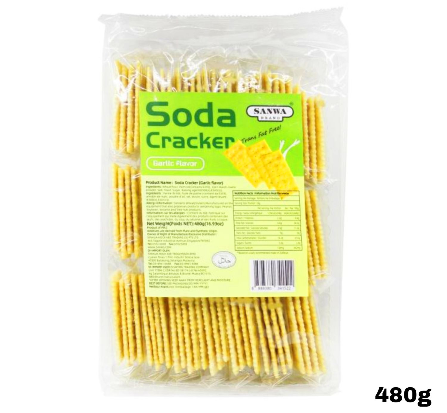 Sanwa Soda Cracker (Garlic) 480g