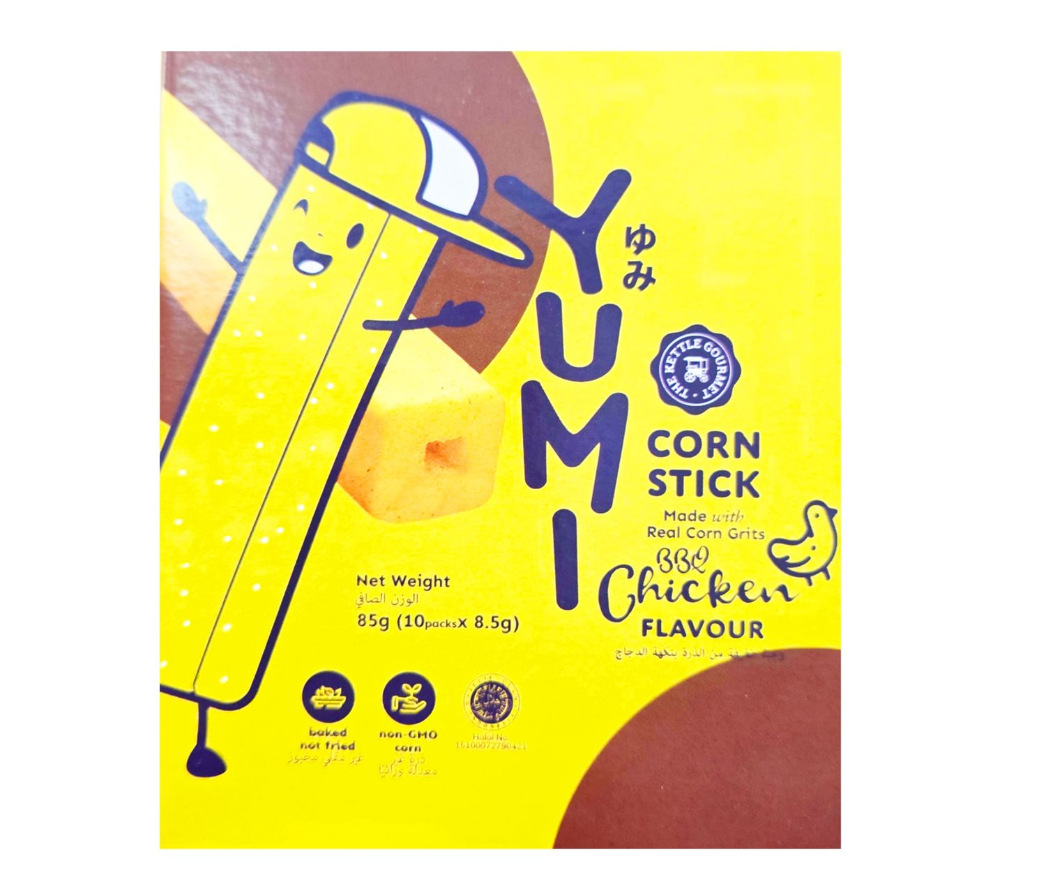 Yumi Corn Stick BBQ Chicken Flavour 85g