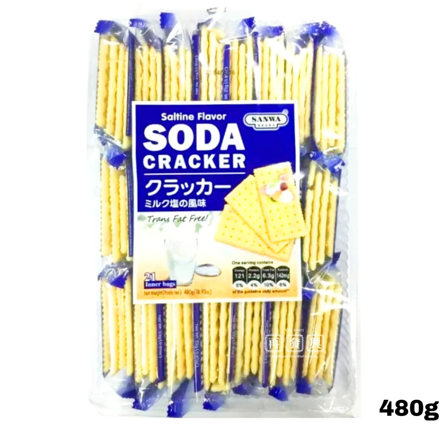 Sanwa Saltine Flavor Soda Cracker 480g