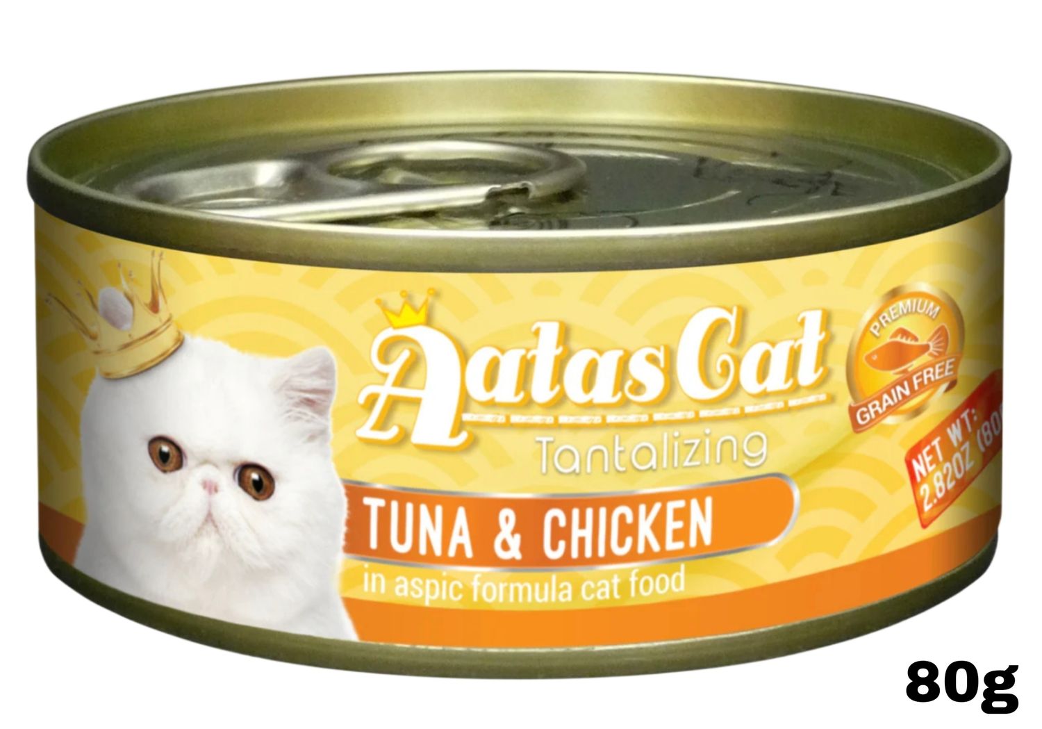 Aatas Cat Tuna &amp; Chicken 80g 10pcs