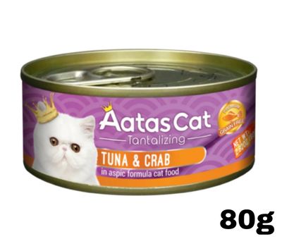 Aatas Cat Tuna &amp; Crab 80g 10pcs