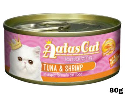 Aatas Cat Tuna &amp; Shrimp 80g 10pcs