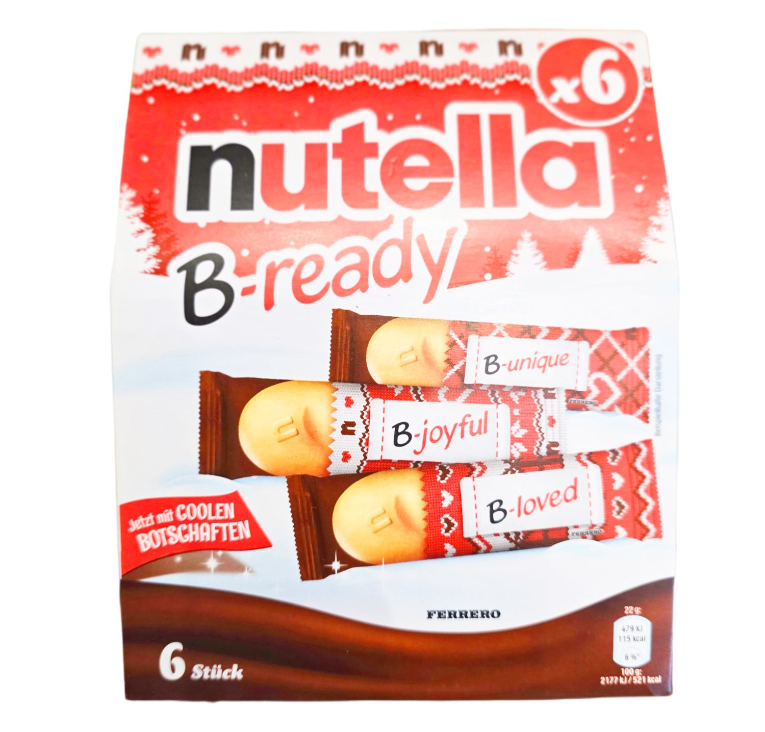 Nutella B-Ready 22g 6pcs Inside