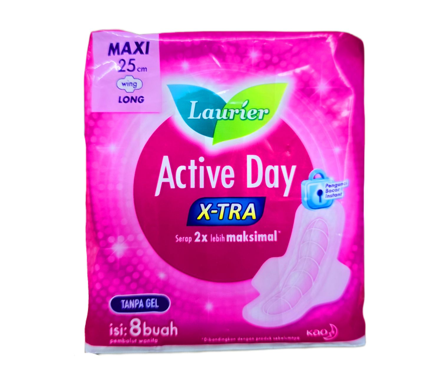Laurier Active Day X-TRA 25cm x 8pcs