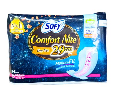 Sofy Comfort Nite Motion Fit Sanitary Pad 29cm x 14pcs