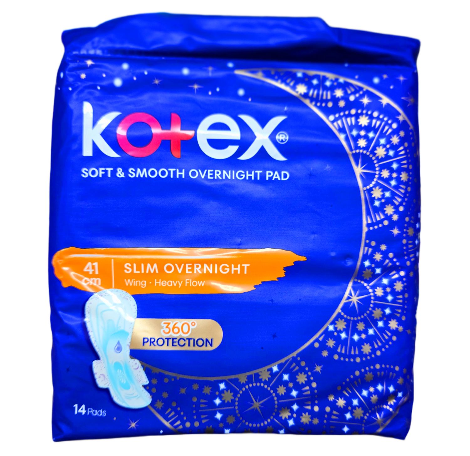 Kotex Soft &amp; Smooth Slim Overnight Pad 41cm x 14pcs