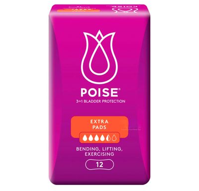 Poise Pads For Bladder Leakage - Extra 31.5cm x 12pcs