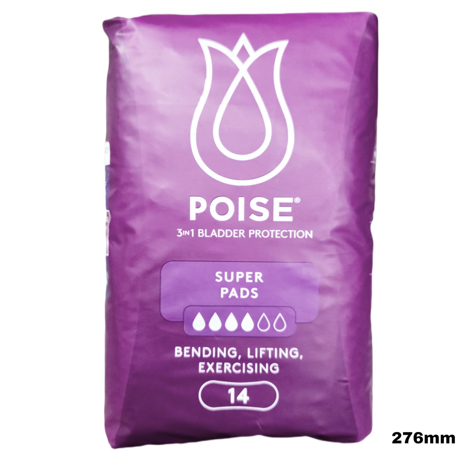 Poise Pads For Bladder Leakage - Super 27.6cm 14pcs