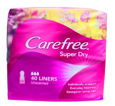 Carefree Super Dry Unscented 20 Liners