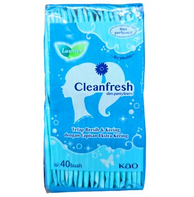 Laurier Cleanfresh Slim Pantyliners - No Perfume 40pcs