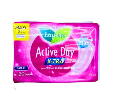 Laurier Active Day Maxi Wing 25cm x 20pcs